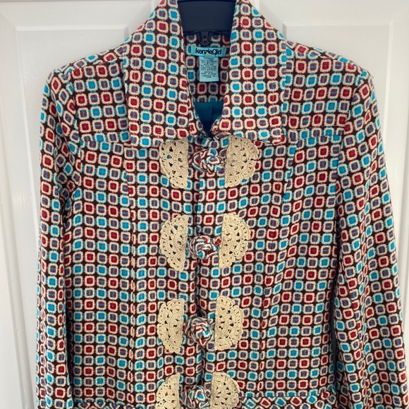 Kenzie Girl Retro Boho Fall Coat Size S/P - Picture 1 of 15